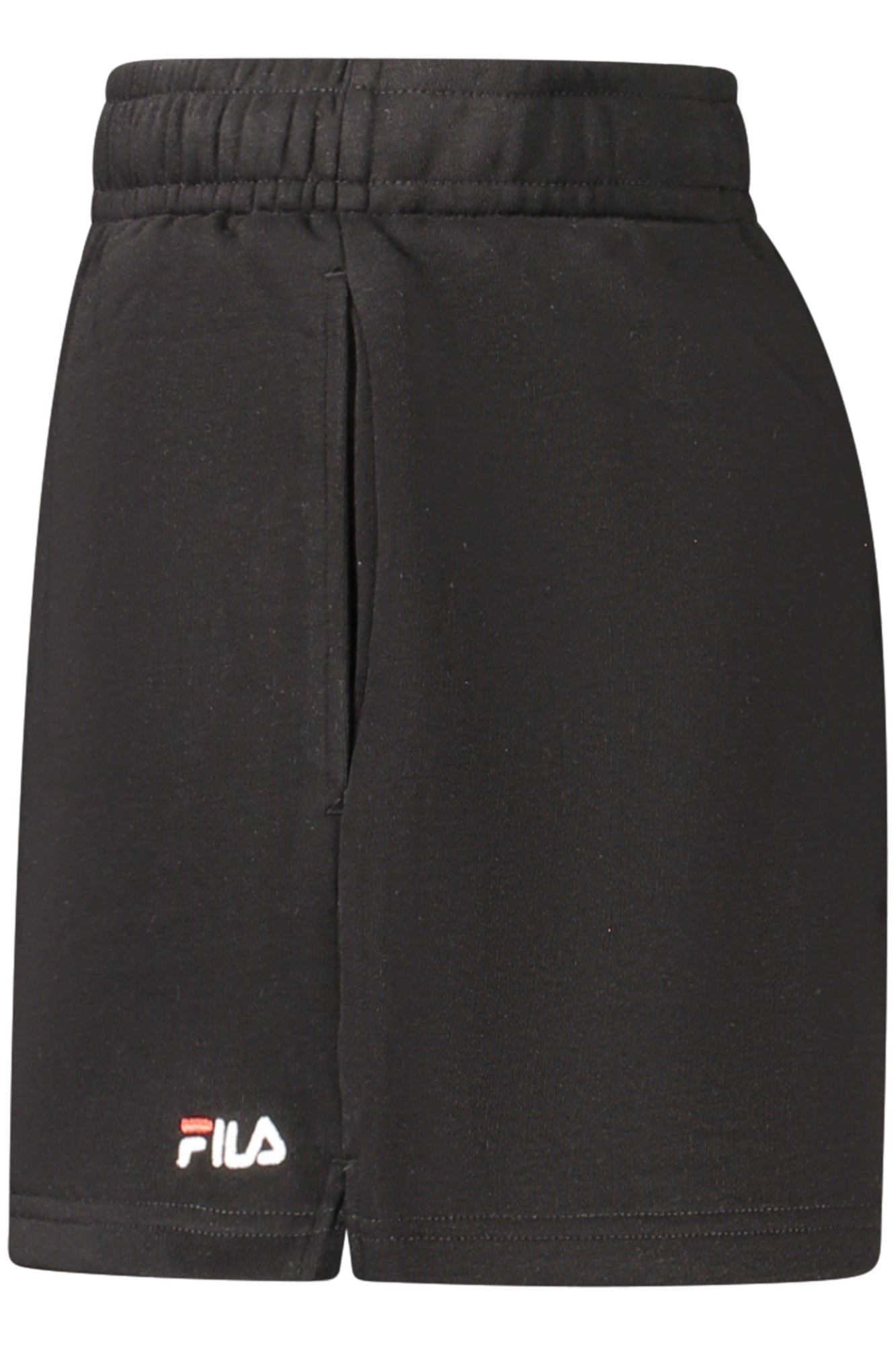 FILA Schwarze Kurze Hose Damen – Elastischer Bund mit Logo-Stickerei Schwarz
