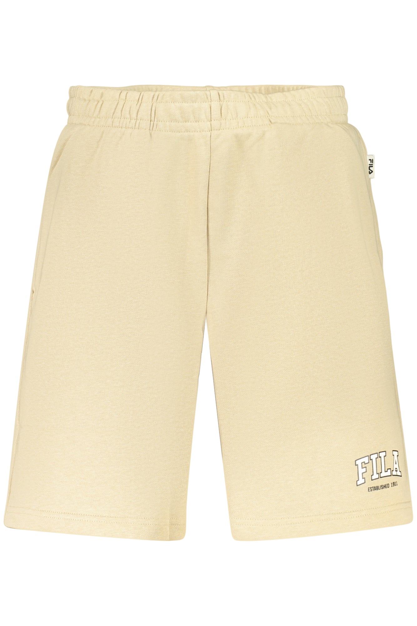 FILA Herren Jogginghose – Shorts, mit Taschen, aus Baumwolle Beige