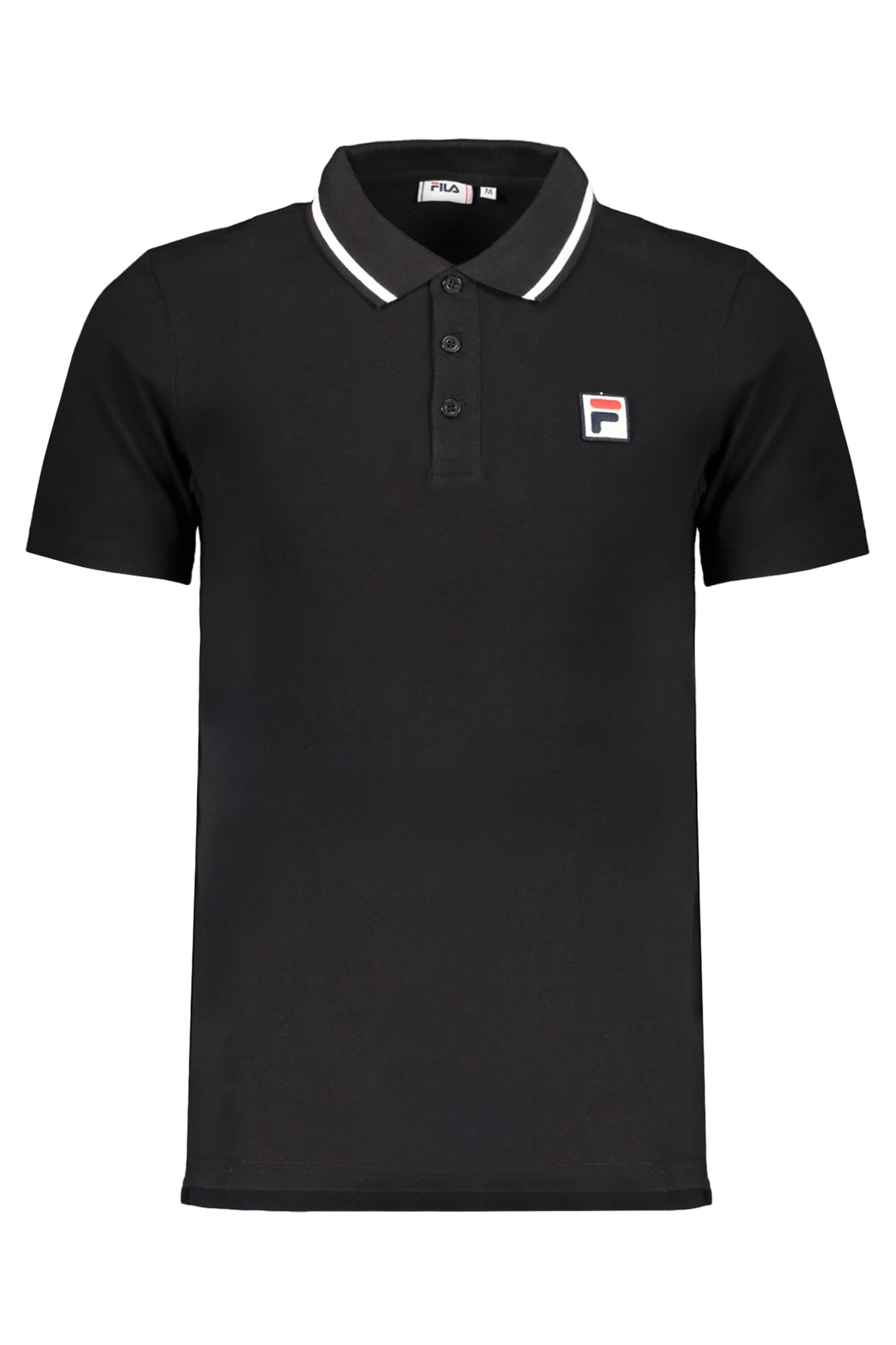 FILA Poloshirt Herren – Weißes Kurzarm-Shirt mit Logo-Applikation | soulluna.de Schwarz