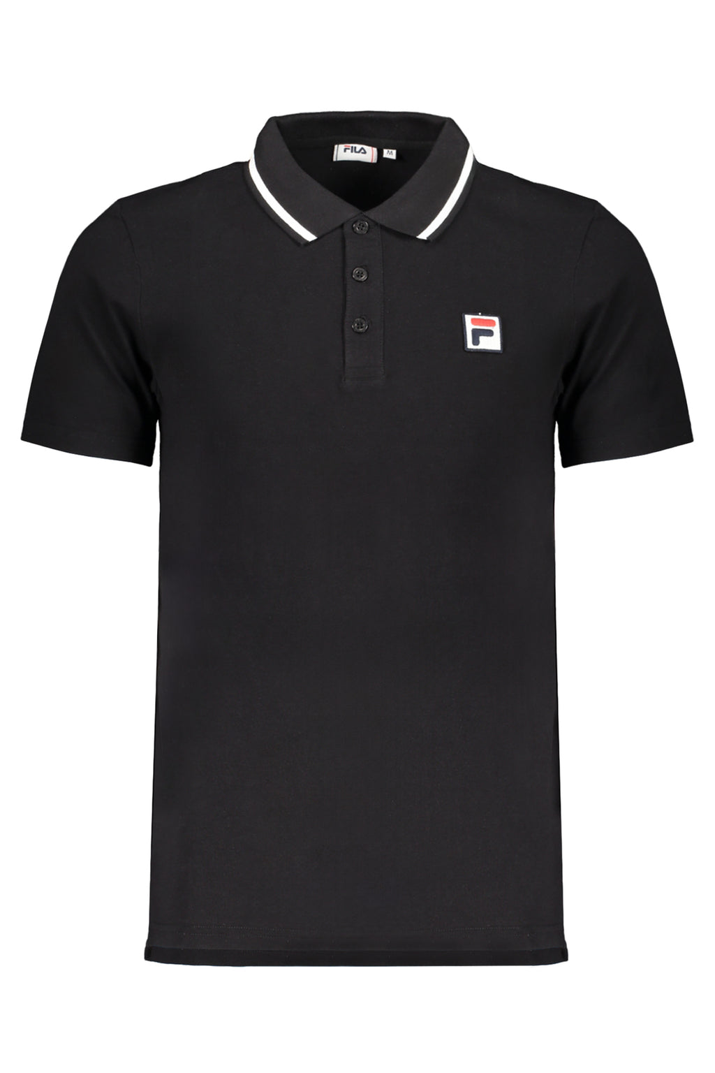 SCHWARZES KURZÄRMELIGES POLOSHIRT FÜR HERREN VON FILA