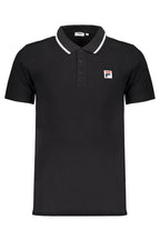 SCHWARZES KURZÄRMELIGES POLOSHIRT FÜR HERREN VON FILA
