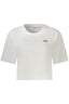 FILA Kurzarm-T-Shirt Damen Rosa – Loose Cropped aus Bio-Baumwolle Weiß