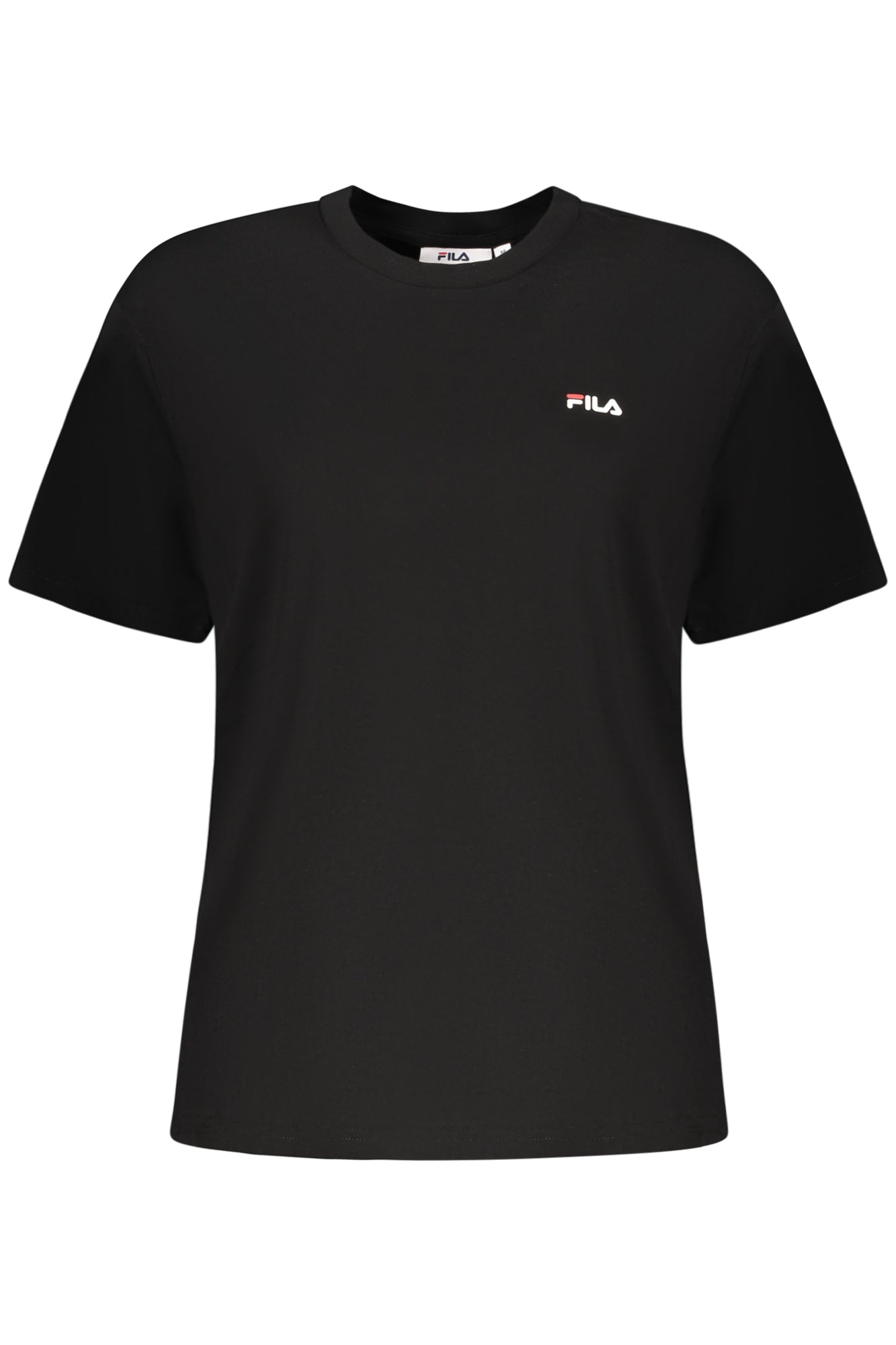 FILA Damen-T-Shirt mit Kurzarm – Weißes Basic aus Bio-Baumwolle Schwarz