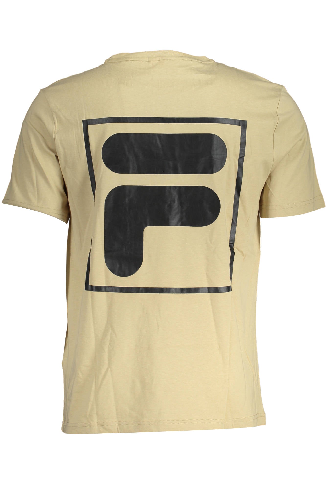 FILA T-Shirt Herren – Blaues Kurzarm-Shirt aus Baumwolle für Sommer Beige