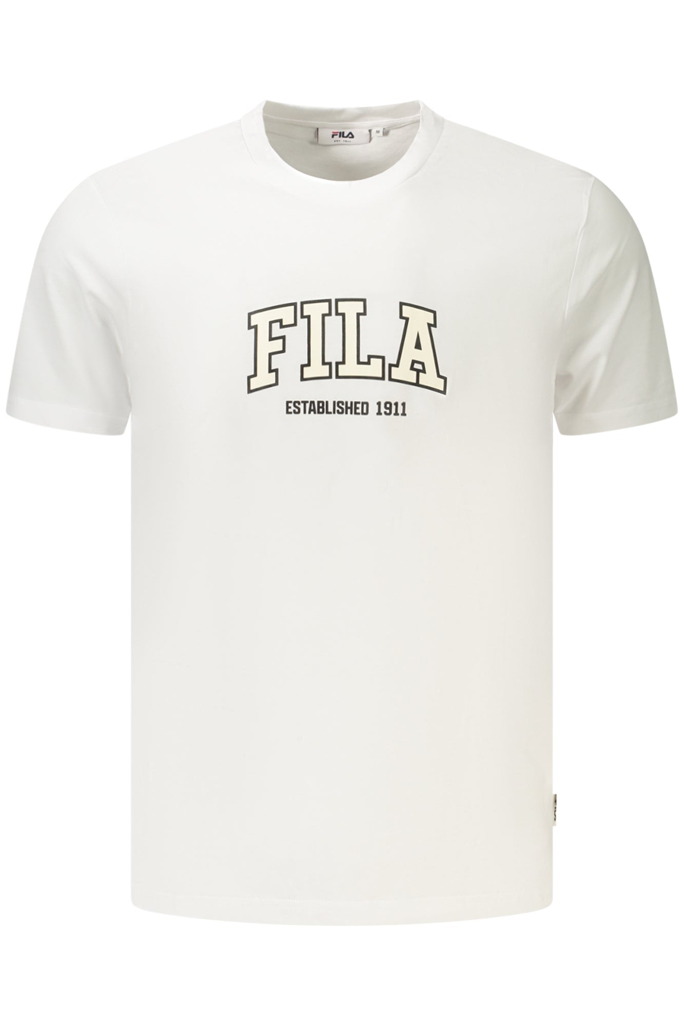 FILA Herren T-Shirt – Kurzarm, aus Baumwolle | T-Shirts Weiß