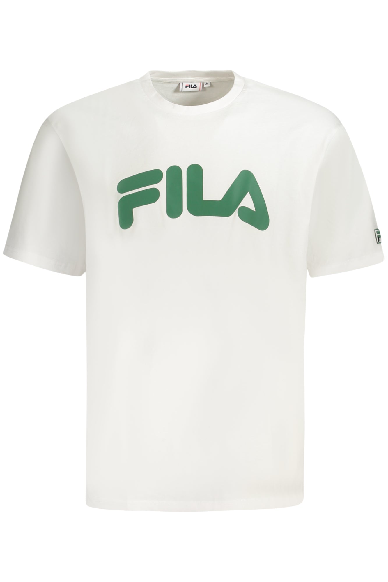 FILA Kurzarm-T-Shirt Herren Grau – Loose Fit Baumwolle für Sommer Weiß