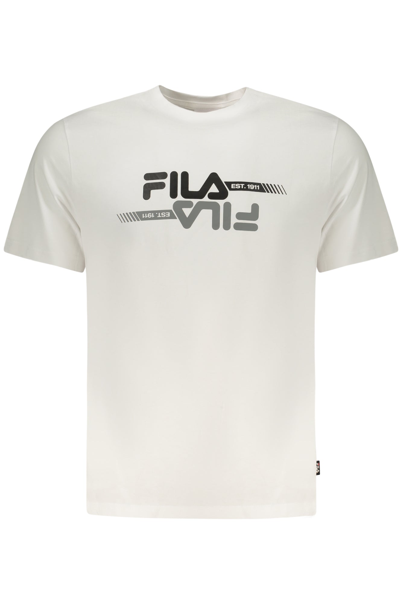 FILA Herren T-Shirt Schwarz – Kurzarm-Shirt aus Bio-Baumwolle | soulluna.de Weiß