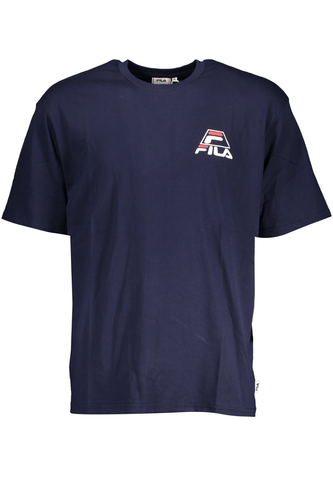 FILA Herren T-Shirt Blau – Kurzarm mit Logo-Aufdruck für Sommer Blau