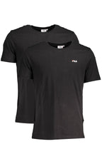 FILA SCHWARZES MANN-KURZARM-T-SHIRT