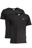 FILA SCHWARZES MANN-KURZARM-T-SHIRT