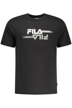 FILA Herren Kurzarm-T-Shirt Schwarz