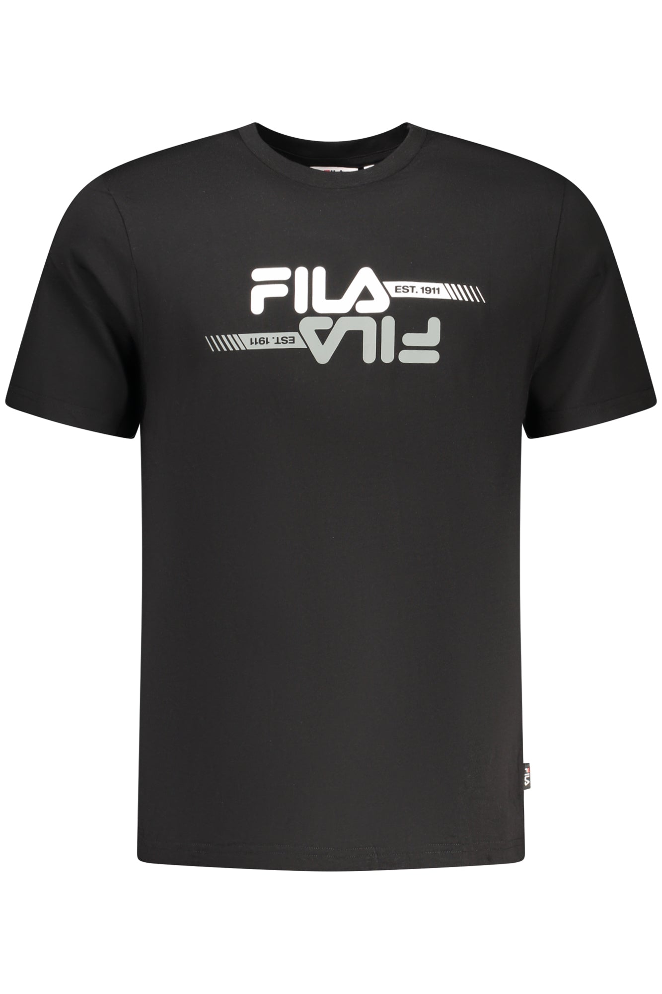 FILA Herren T-Shirt Schwarz – Kurzarm-Shirt aus Bio-Baumwolle | soulluna.de Schwarz