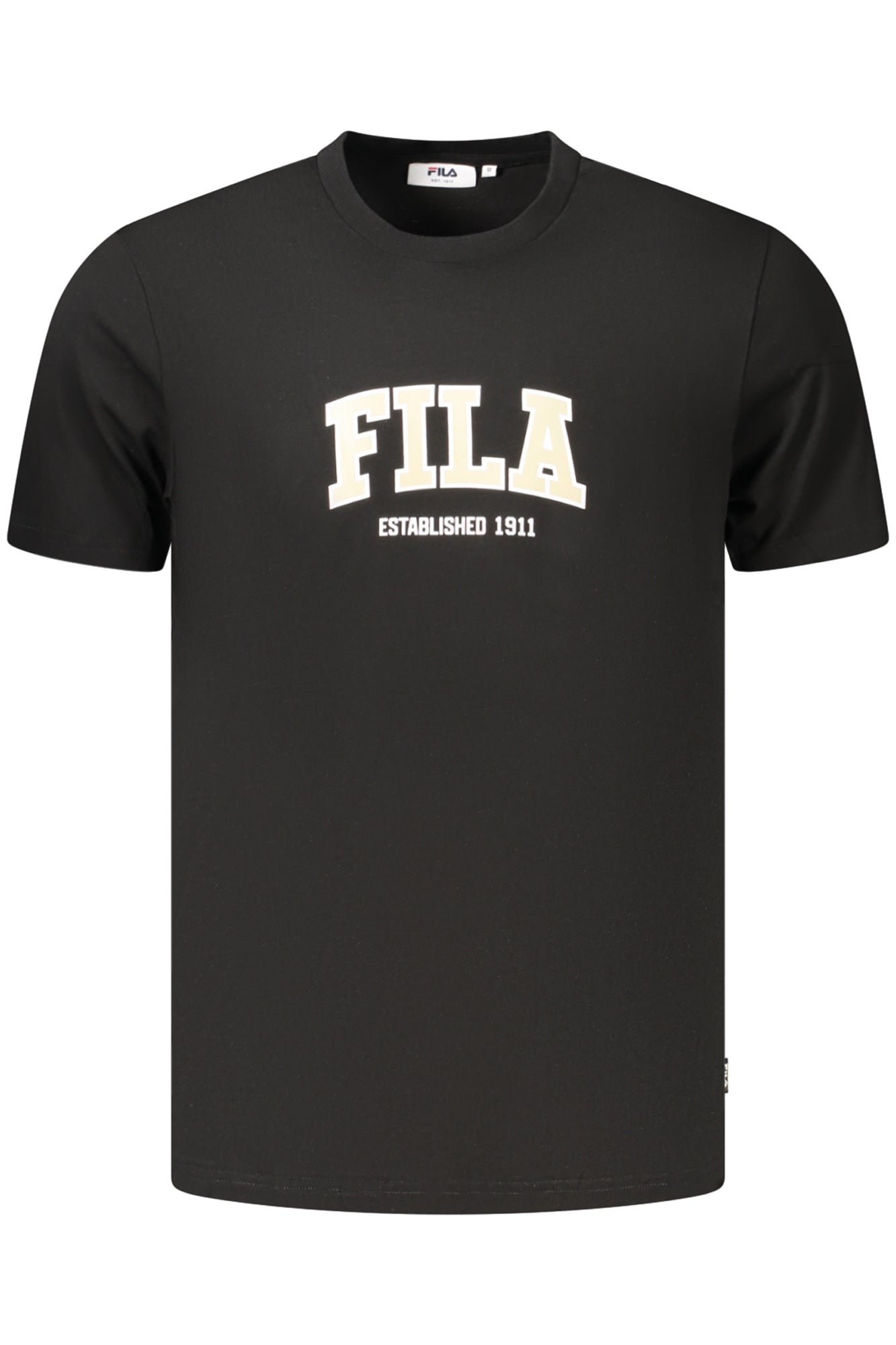 FILA Herren T-Shirt – Kurzarm, aus Baumwolle | T-Shirts Schwarz