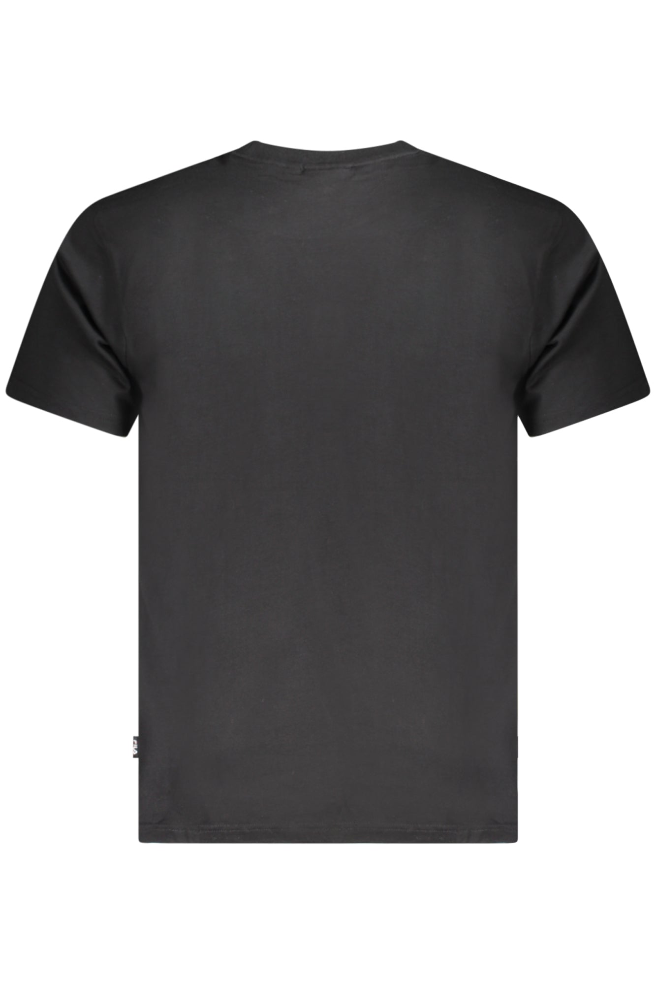 FILA Herren T-Shirt Schwarz – Kurzarm aus Bio-Baumwolle mit Logo-Stickerei Schwarz