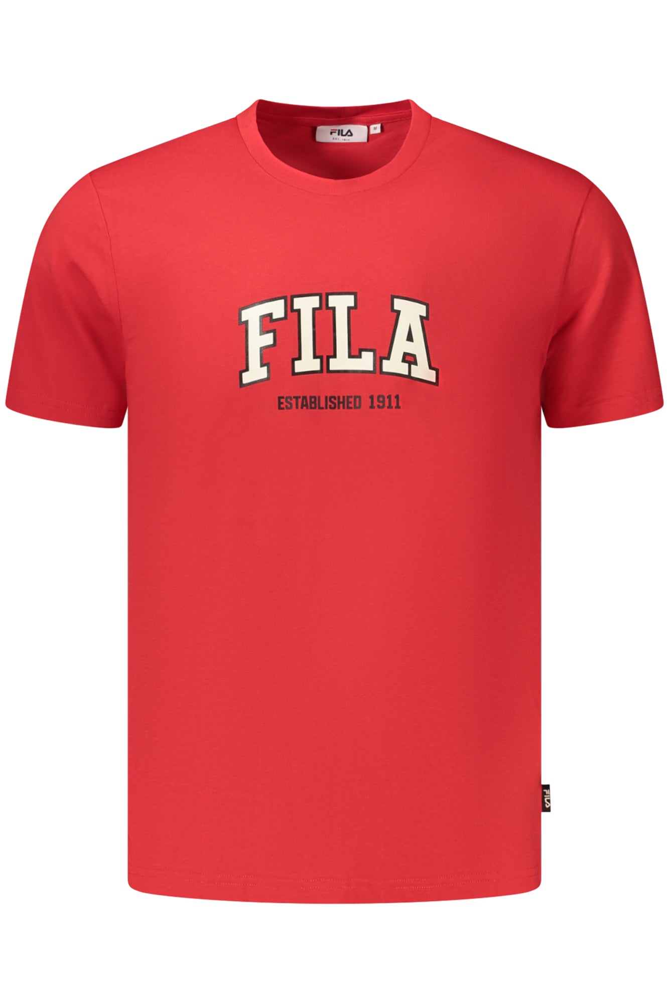 FILA Herren T-Shirt – Kurzarm, aus Baumwolle | T-Shirts Rot