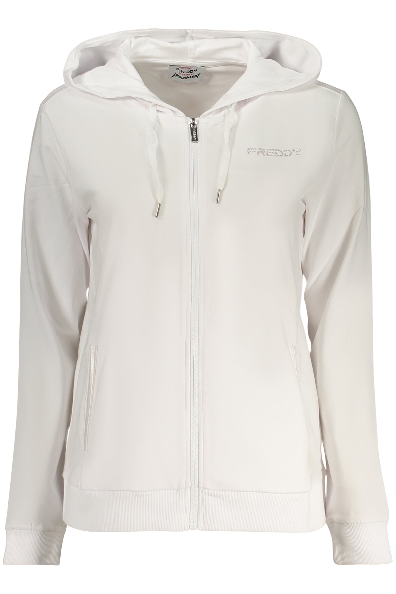 FREDDY Damen Sweatshirt – Hoodie, mit Taschen | Sweatshirts Weiß