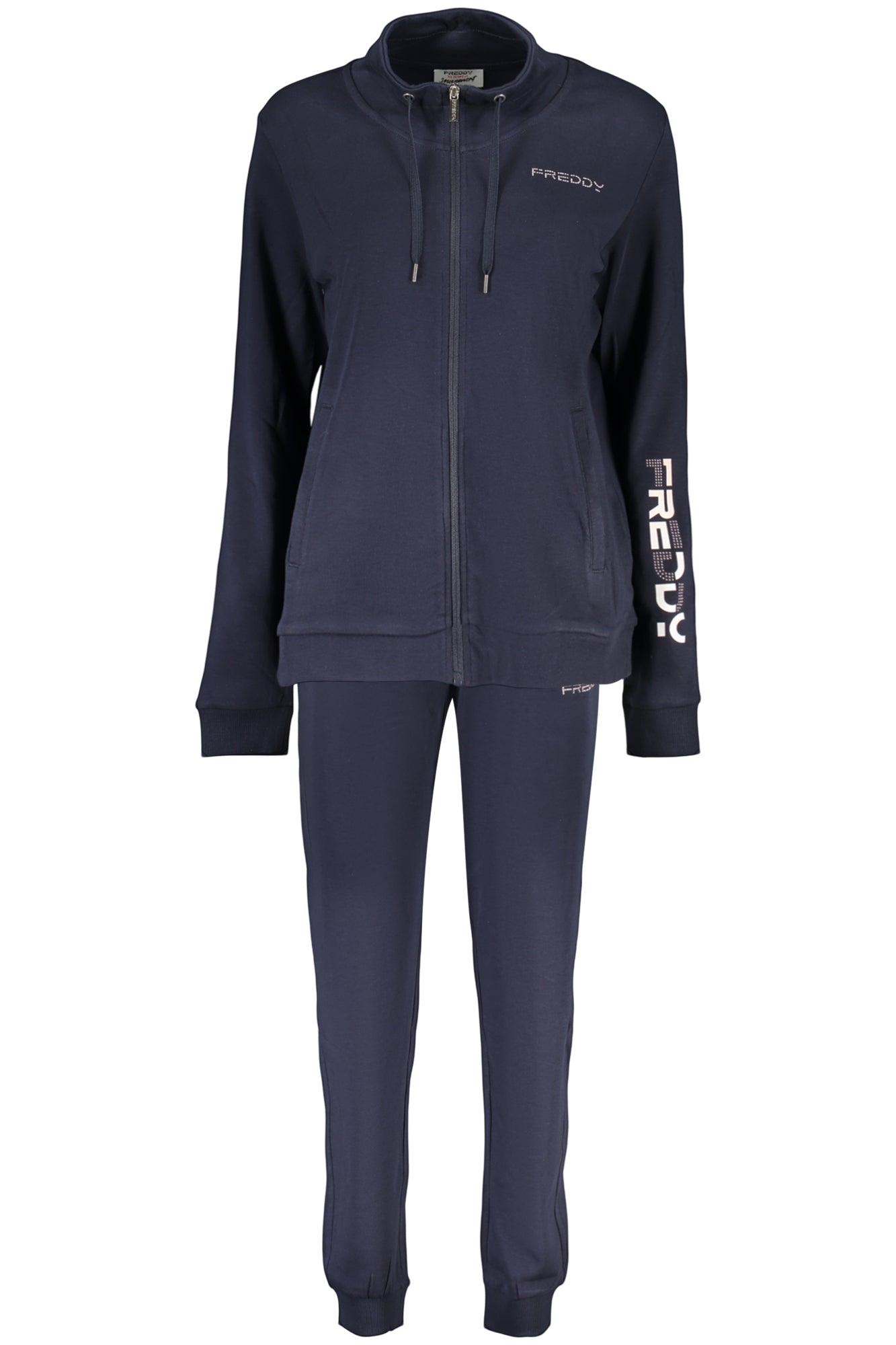 FREDDY Damen Sweatshirt – mit Taschen, mit Reißverschluss Blau Hauptbild