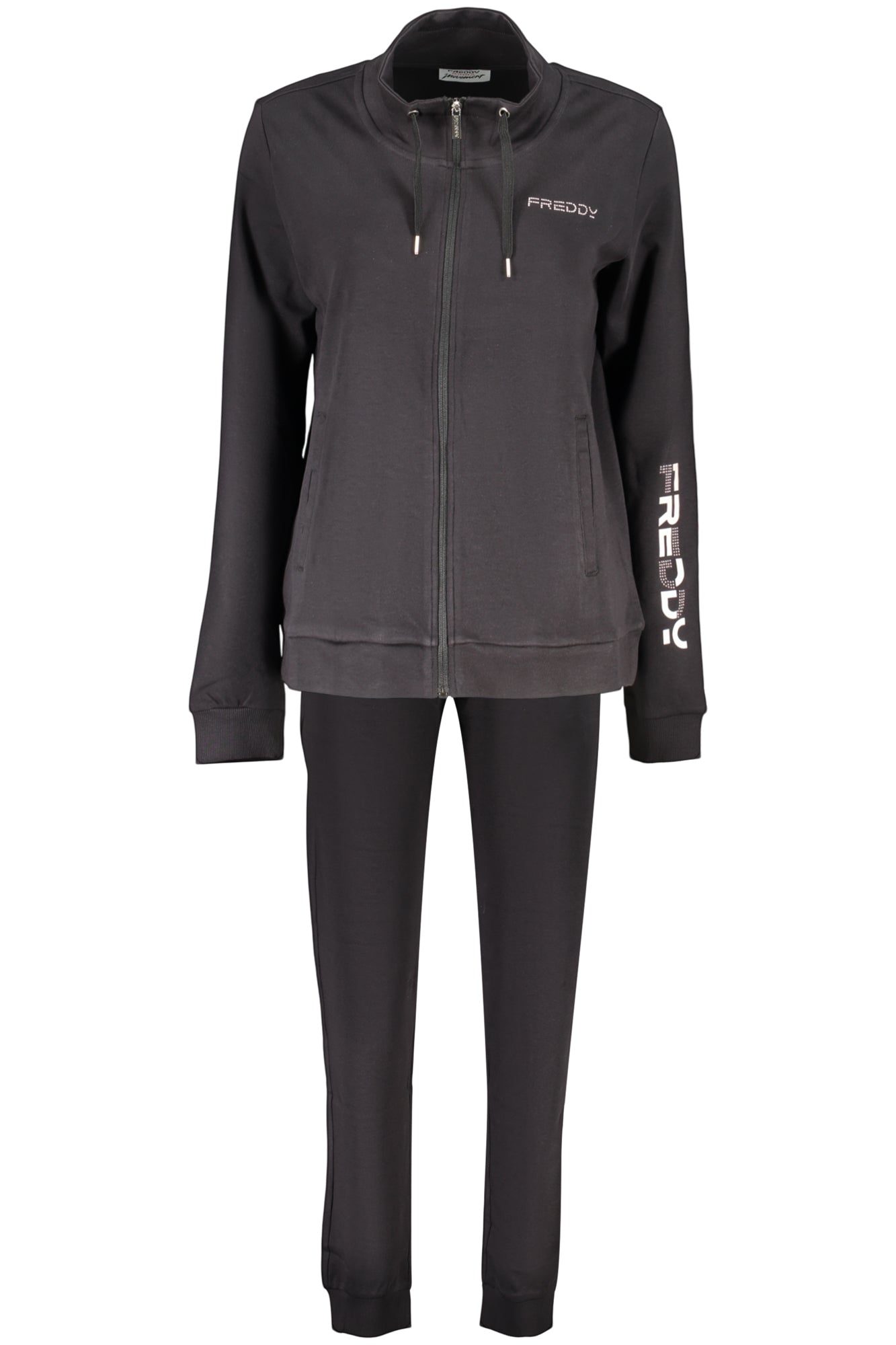 FREDDY Damen Sweatshirt – mit Taschen, mit Reißverschluss Zweitbild