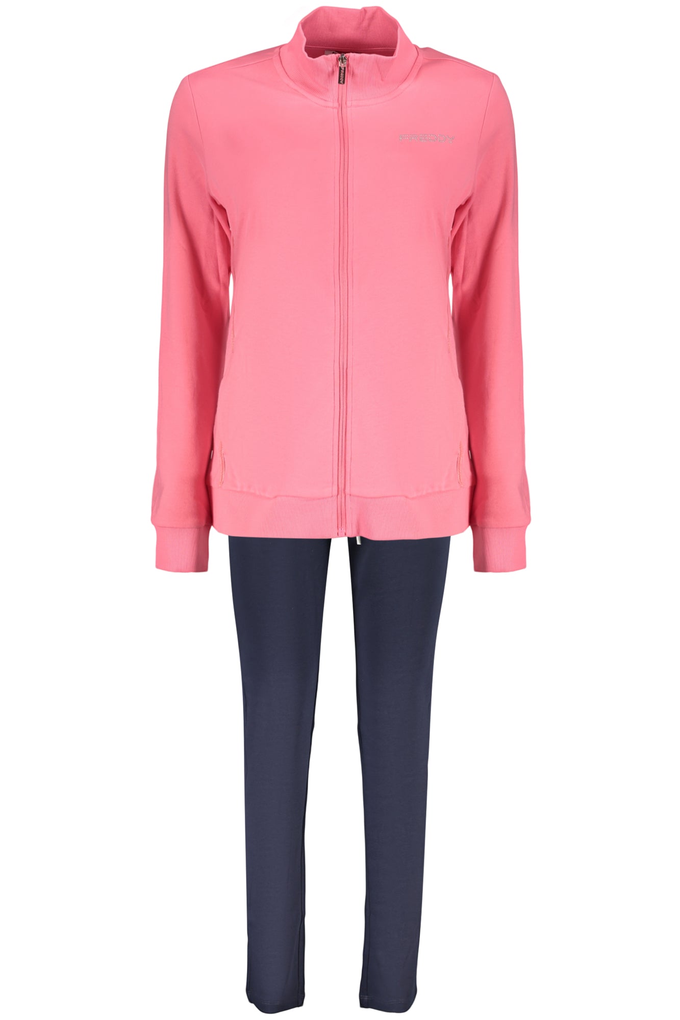 FREDDY Damen Sweatshirt – Langarm, mit Taschen, sportlich Rosa Hauptbild