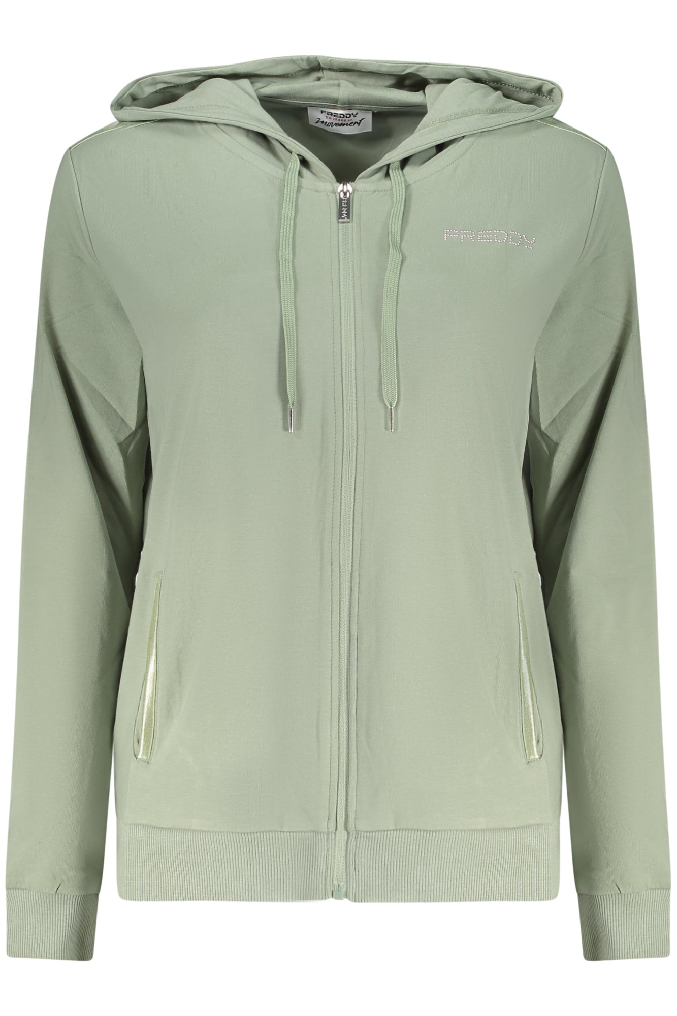 FREDDY Damen Sweatshirt – Hoodie, mit Taschen | Sweatshirts Grün