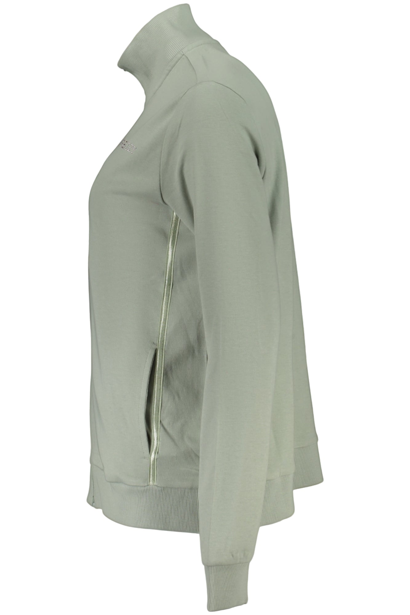 FREDDY Damen Sweatshirt – Langarm, mit Taschen, sportlich Grün