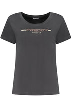 FREDDY DAMEN KURZARM T-SHIRT SCHWARZ