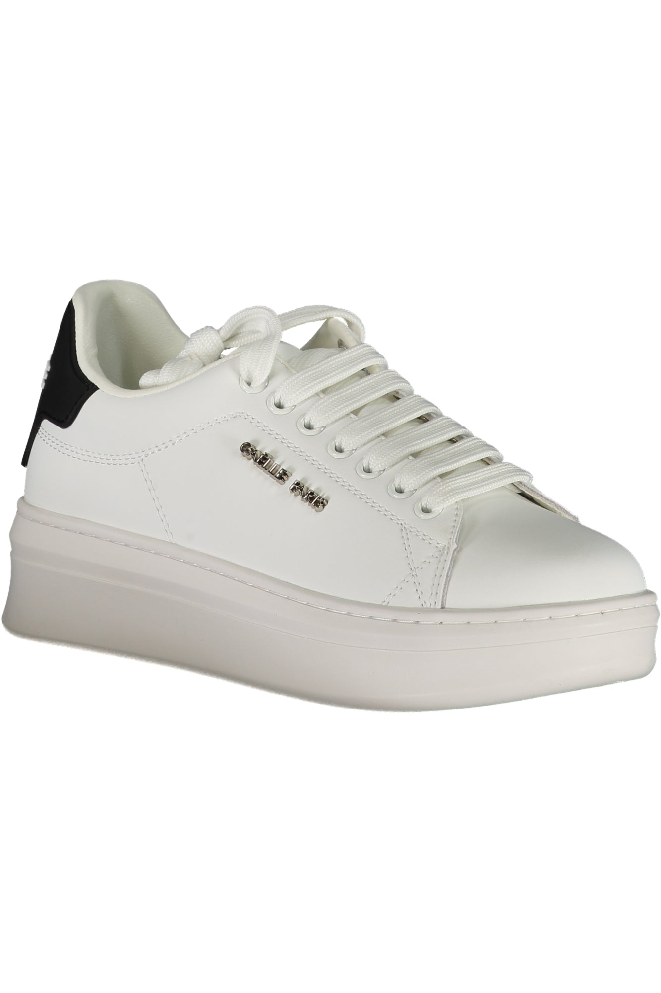 GAELLE PARIS Damen Sneaker – Sportschuhe mit Schnürsenkel Weiß