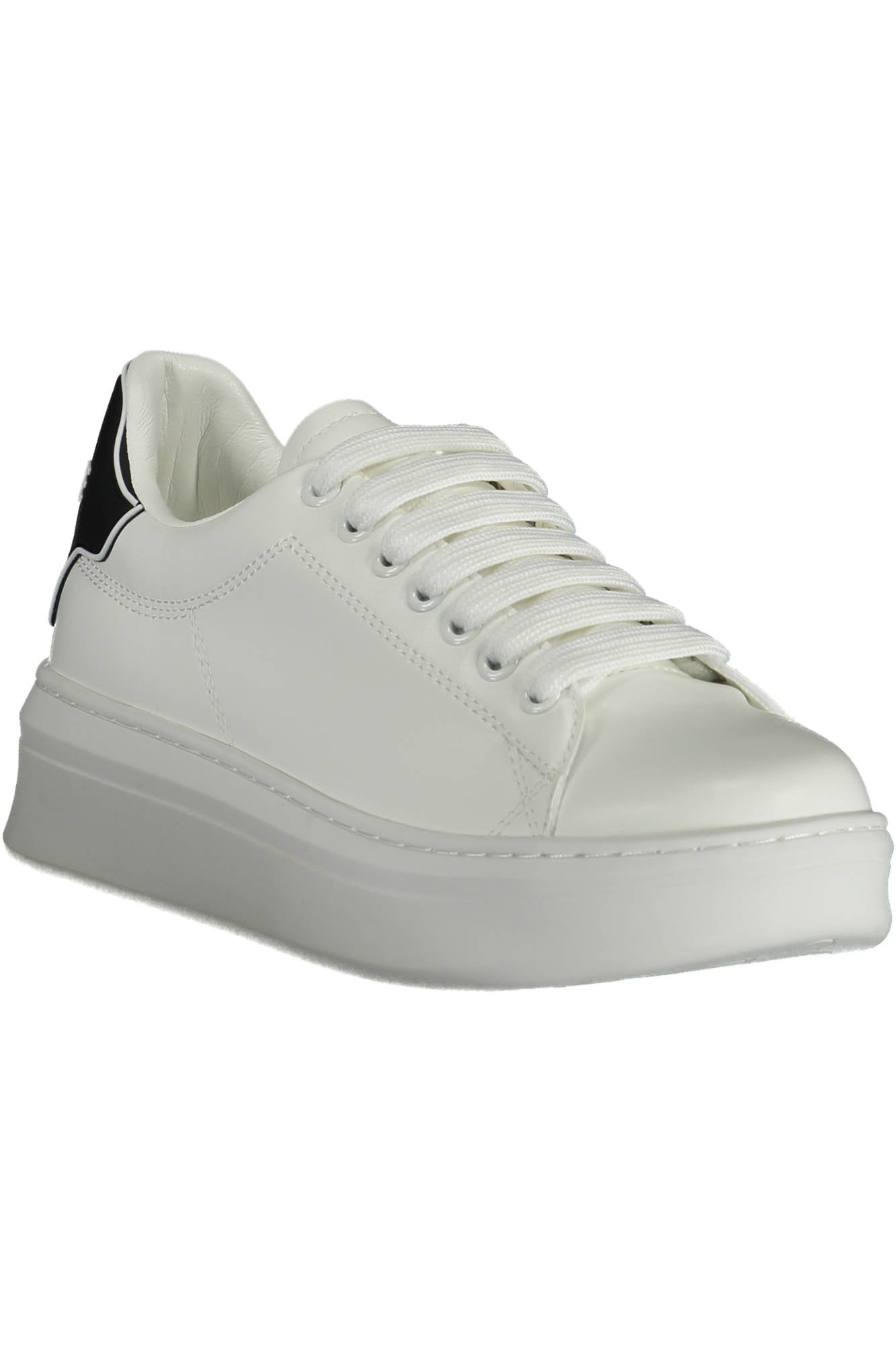 GAELLE PARIS Damen-Sportschuhe Schwarz – Sneaker für Herbst/Winter mit kontrastierenden Details Weiß