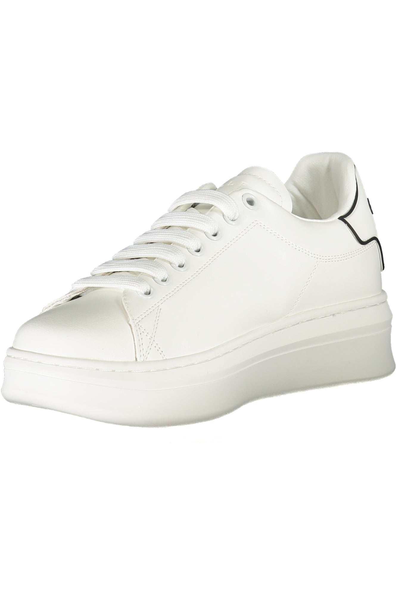 GAELLE PARIS Damen Sneaker – Sportschuhe mit Schnürsenkern Weiß