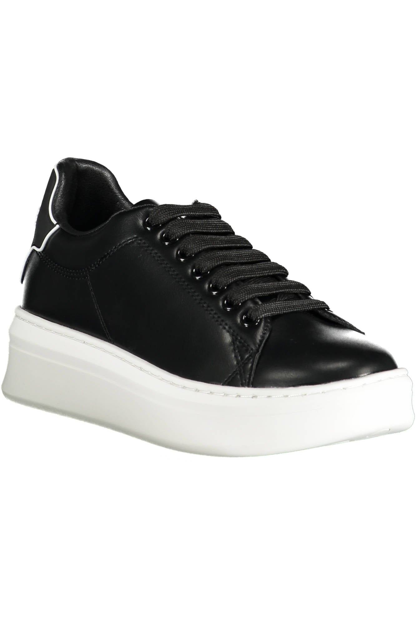GAELLE PARIS Damen-Sportschuhe Schwarz – Sneaker für Herbst/Winter mit kontrastierenden Details Schwarz