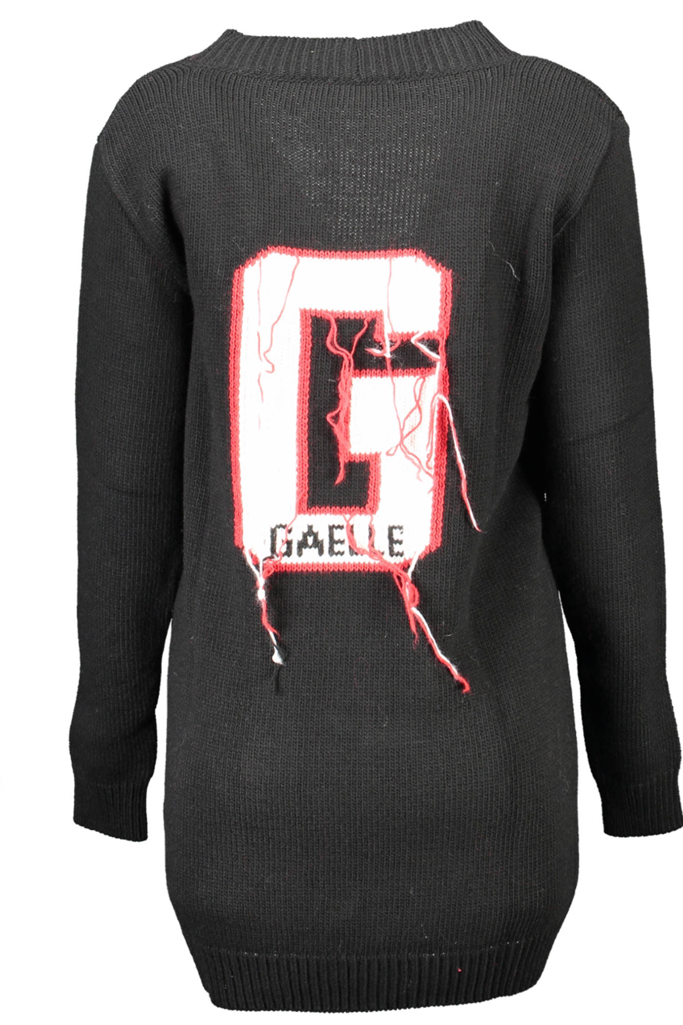 GAELLE PARIS Cardigan Damen Rot – Langarm-Strickjacke mit Stickerei | Italienische Qualität Schwarz