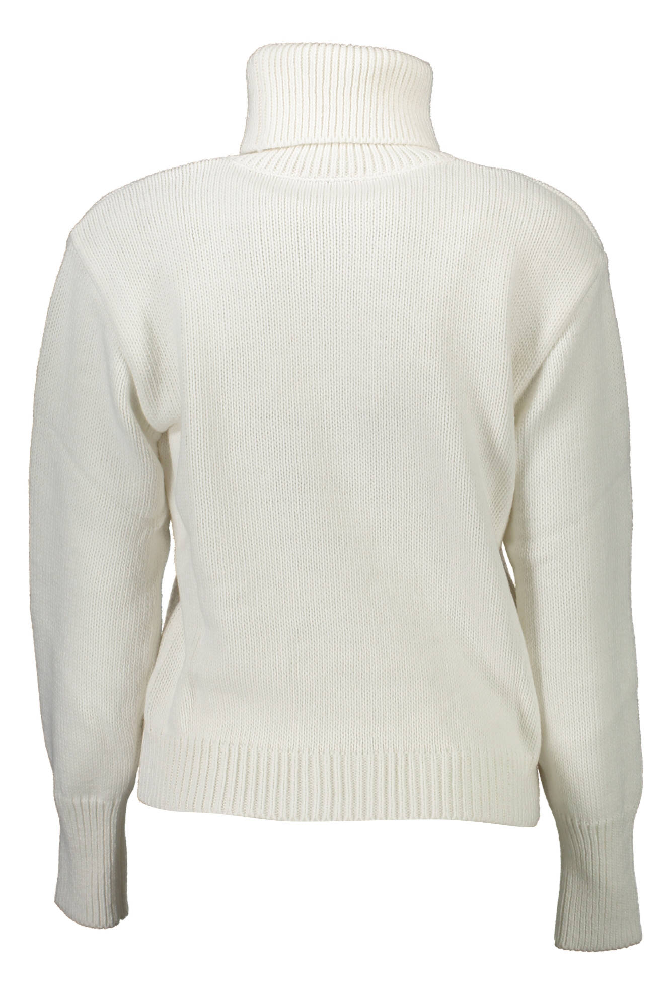 GAELLE PARIS Weißer Frauenpullover Damen – Rollkragen mit Stickerei aus Italien Weiß
