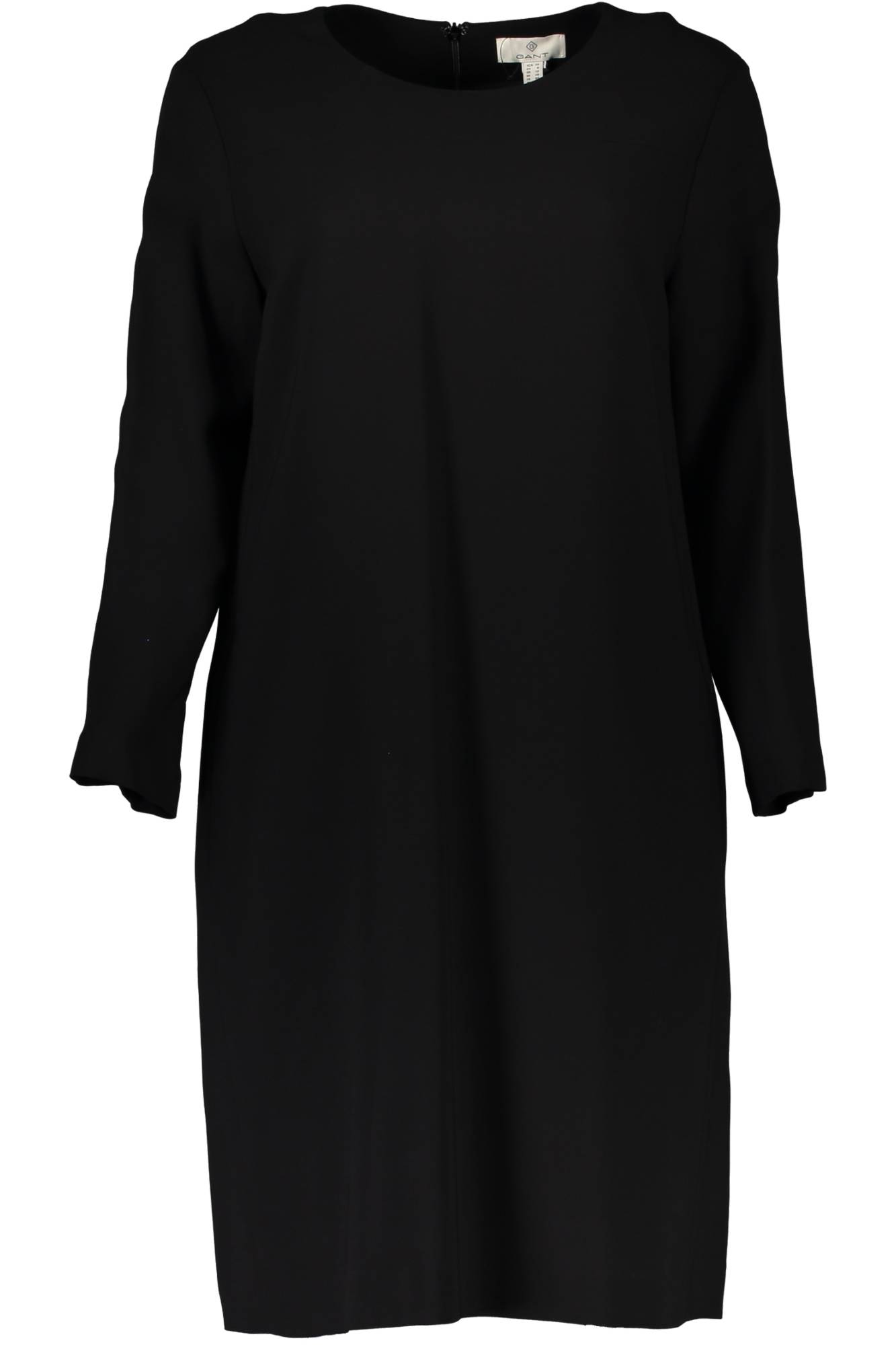 GANT Kurzes Kleid Damen Schwarz – Langarm mit Zip-Rücken | soulluna.de Schwarz