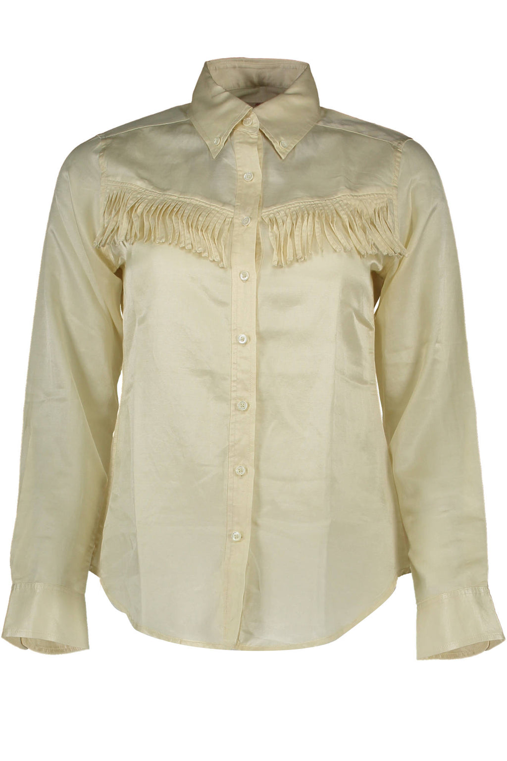 GANT LANGÄRMLIGES BEIGE-HEMD FÜR DAMEN