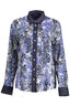 GANT Damen-Langarmshirt Blau – Lyocell Hemd mit italienischem Kragen für Frühjahr/Sommer Blau