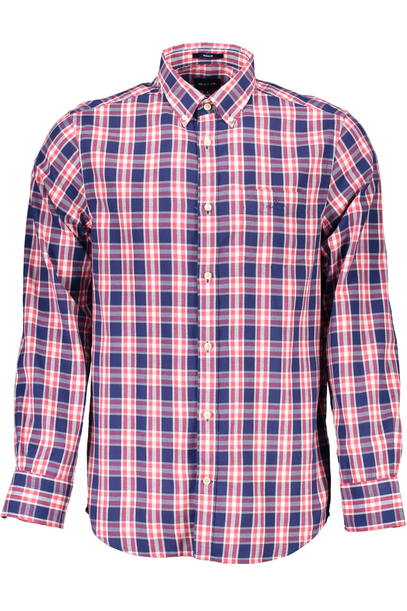 GANT Herren Langarmhemd Blau – Klassisches Baumwollhemd mit Button-Down-Kragen Blau Hauptbild