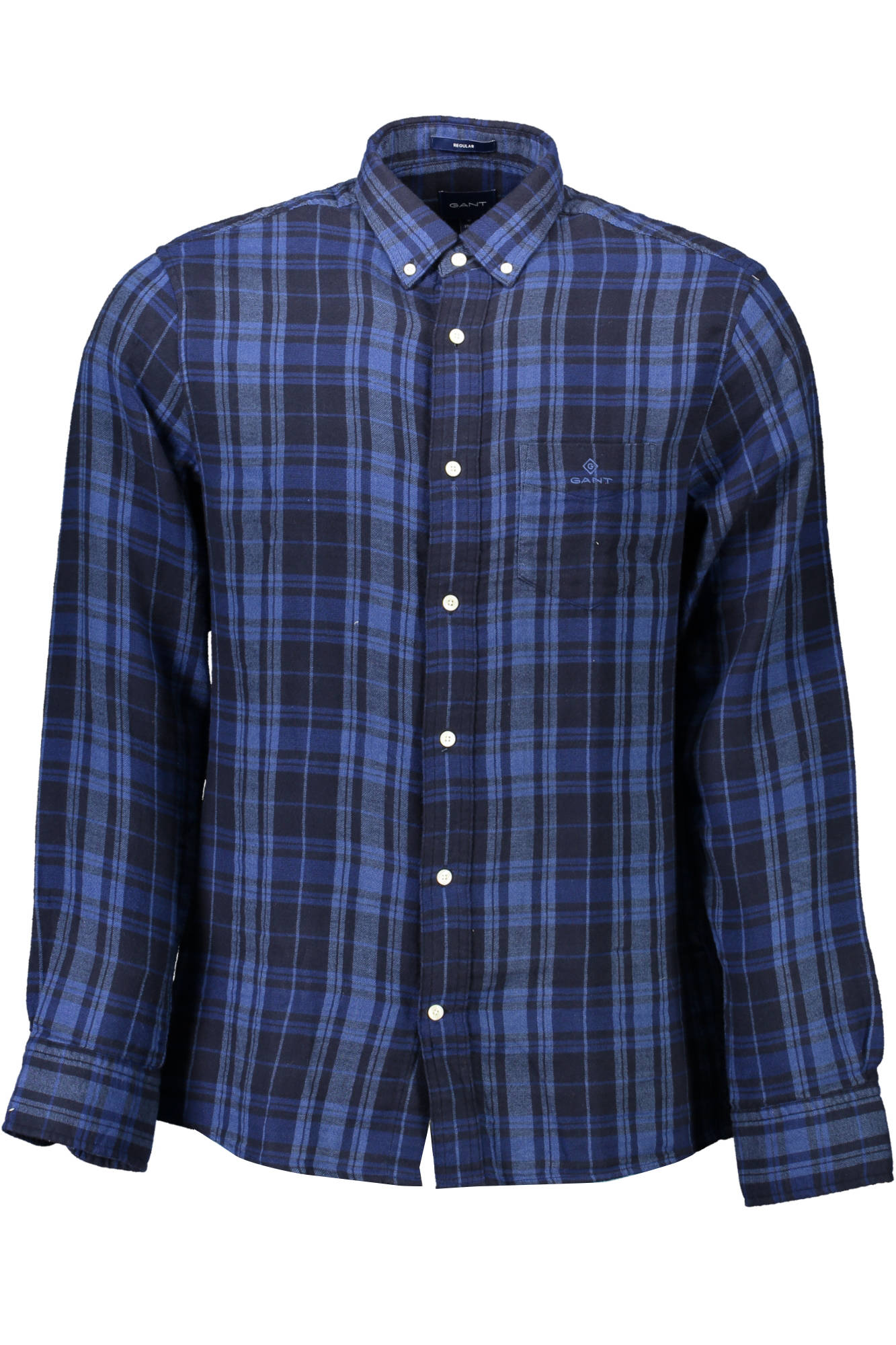 GANT Langarm-Hemd Herren – Blaues Baumwollhemd für Herbst/Winter | soulluna.de Blau