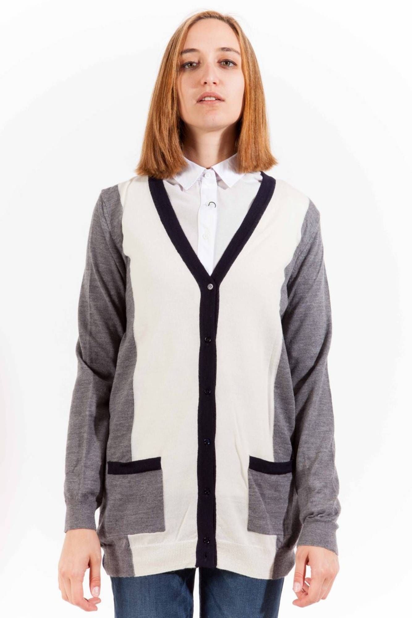 GANT CARDIGAN DAMEN GRAU