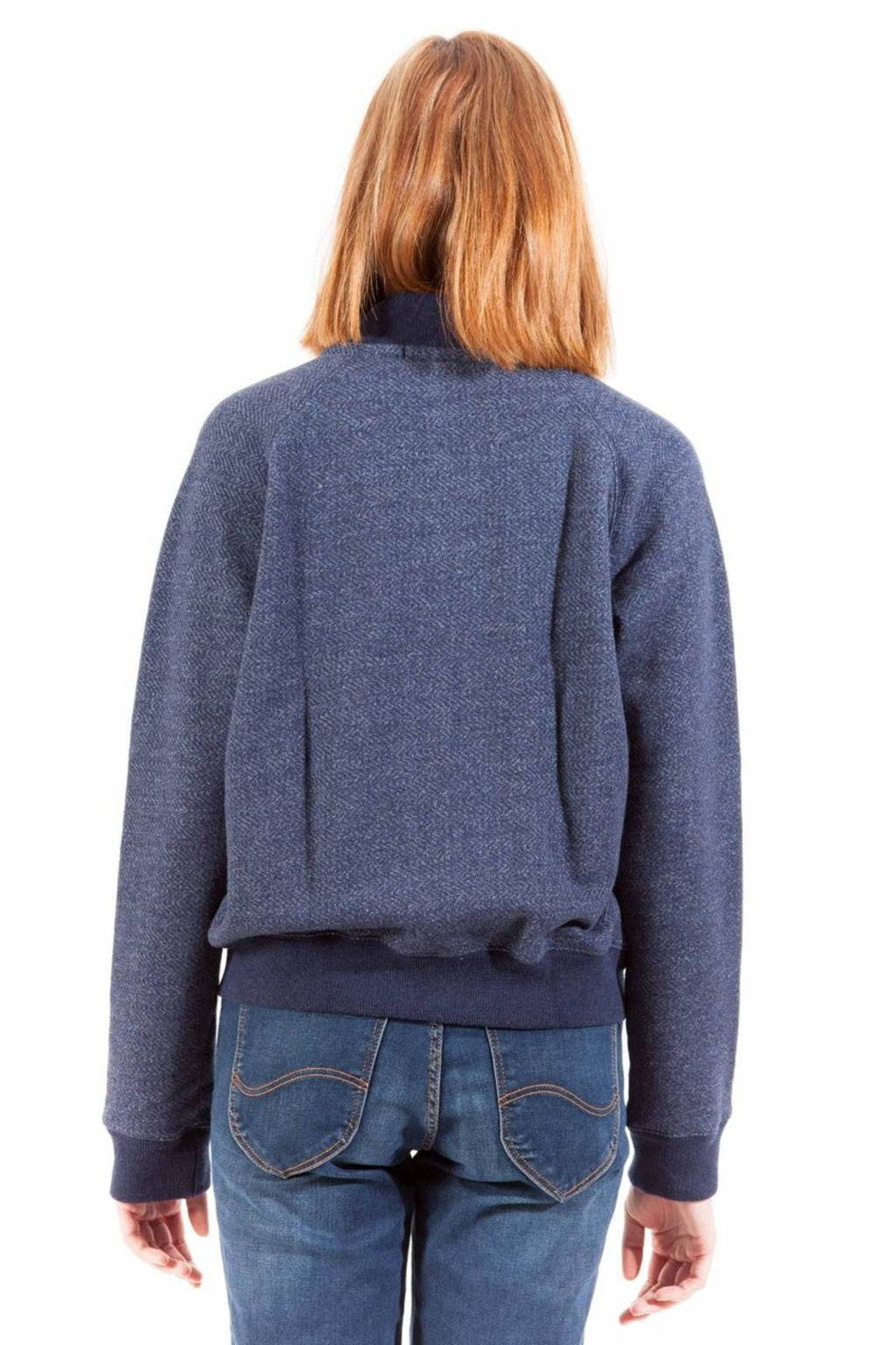 GANT SWEATSHIRT MIT REISSVERSCHLUSS DAMEN BLAU
