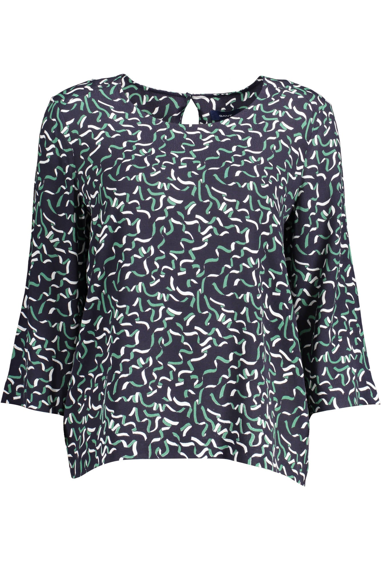 GANT Pullover Damen – Blauer Viskose-Pullover mit 3/4-Ärmeln für den Frühling Blau Main image