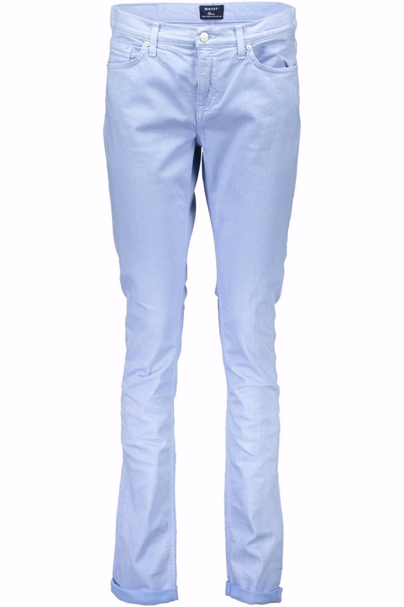 GANT Rosa Hose Damen – 5-Pocket Slim Fit aus Baumwolle | Frühjahr/Sommer Hellblau