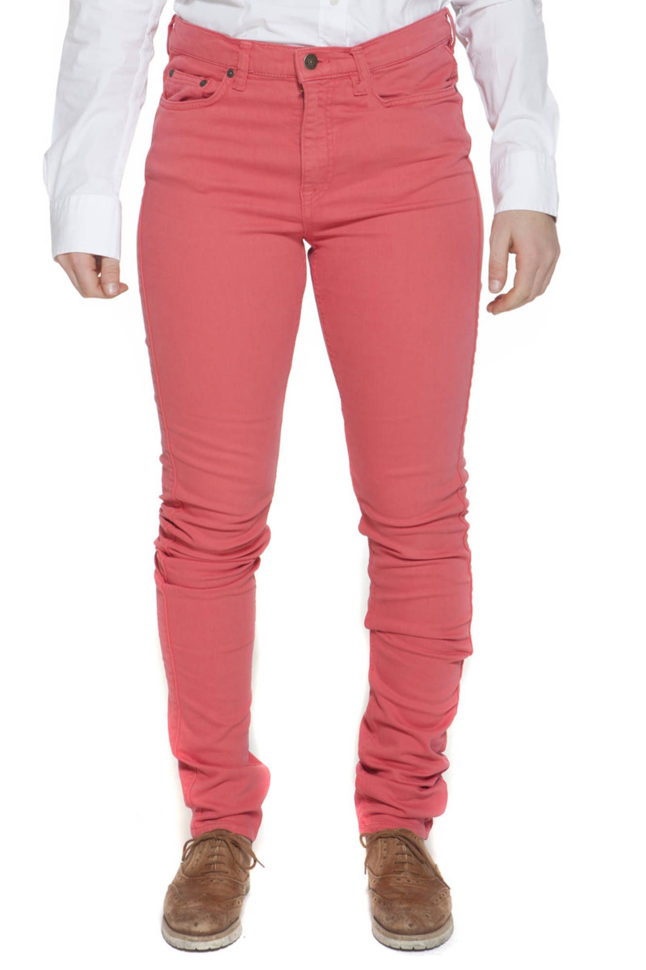 GANT Damen Hose Rosa – 5-Pocket Design mit schmalem Bein für Herbst/Winter Rosa