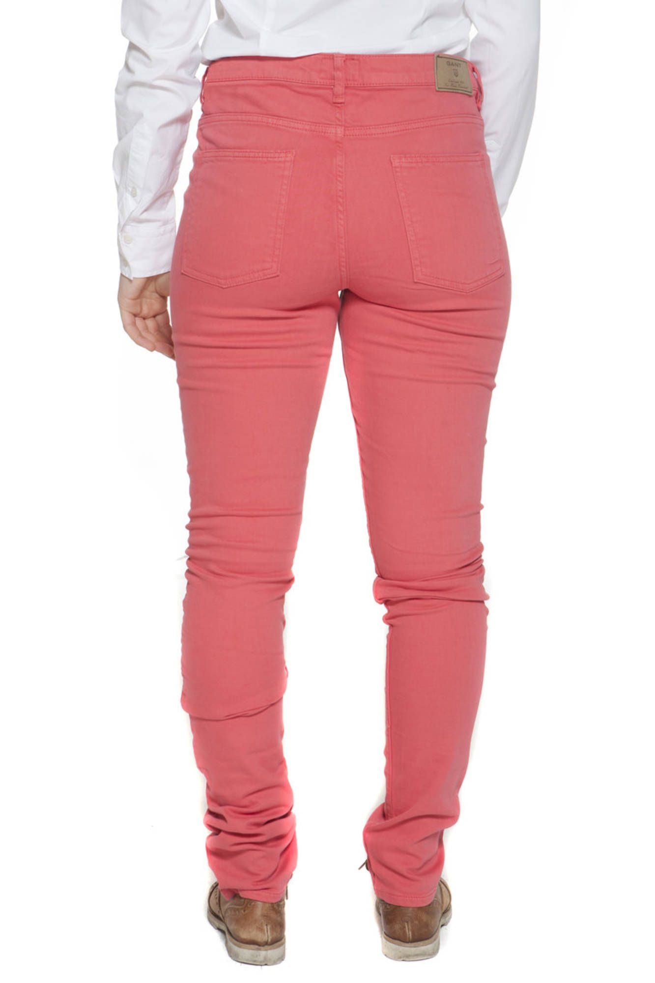 GANT Damen Hose Rosa – 5-Pocket Design mit schmalem Bein für Herbst/Winter Rosa