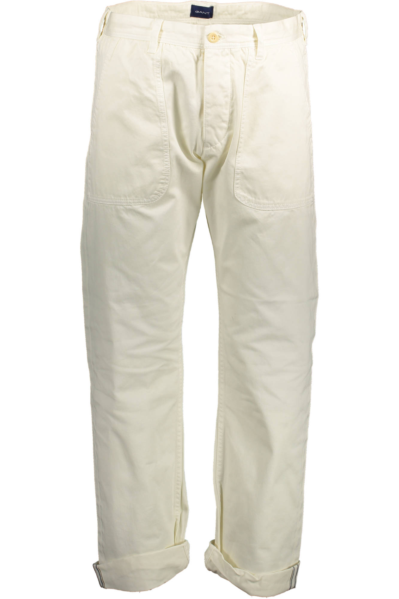 GANT Herrenhose – Weisse 4-Pocket Hose aus Bio-Baumwolle für Frühjahr/Sommer Weiß Hauptbild