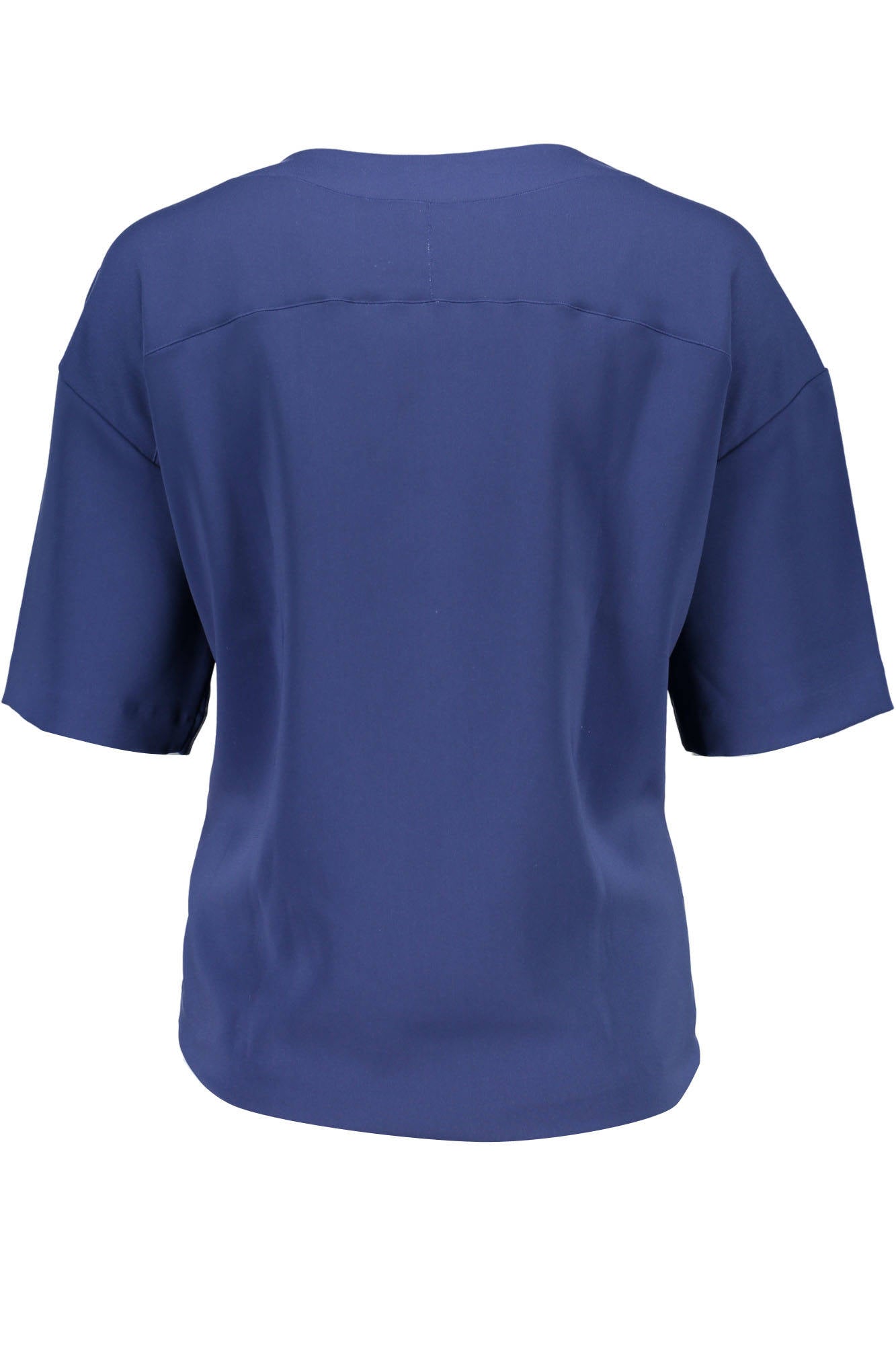 GANT Damen-Kurzarm-T-Shirt Blau – V-Ausschnitt aus Baumwolle | soulluna.de Blau