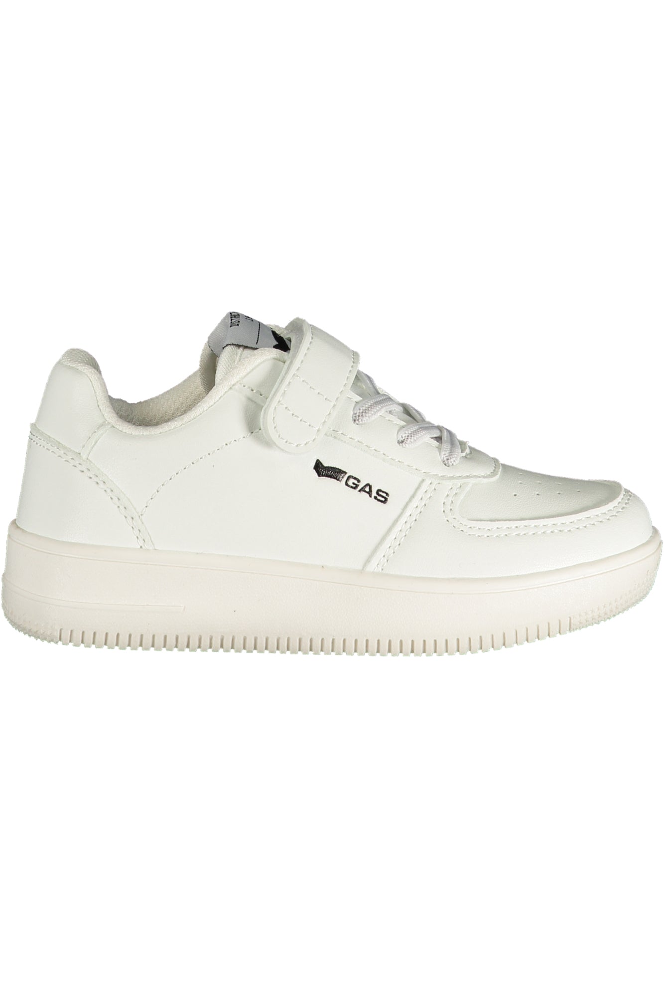 GAS Kinder Sneaker – Sportschuh mit Klettverschluss Weiß