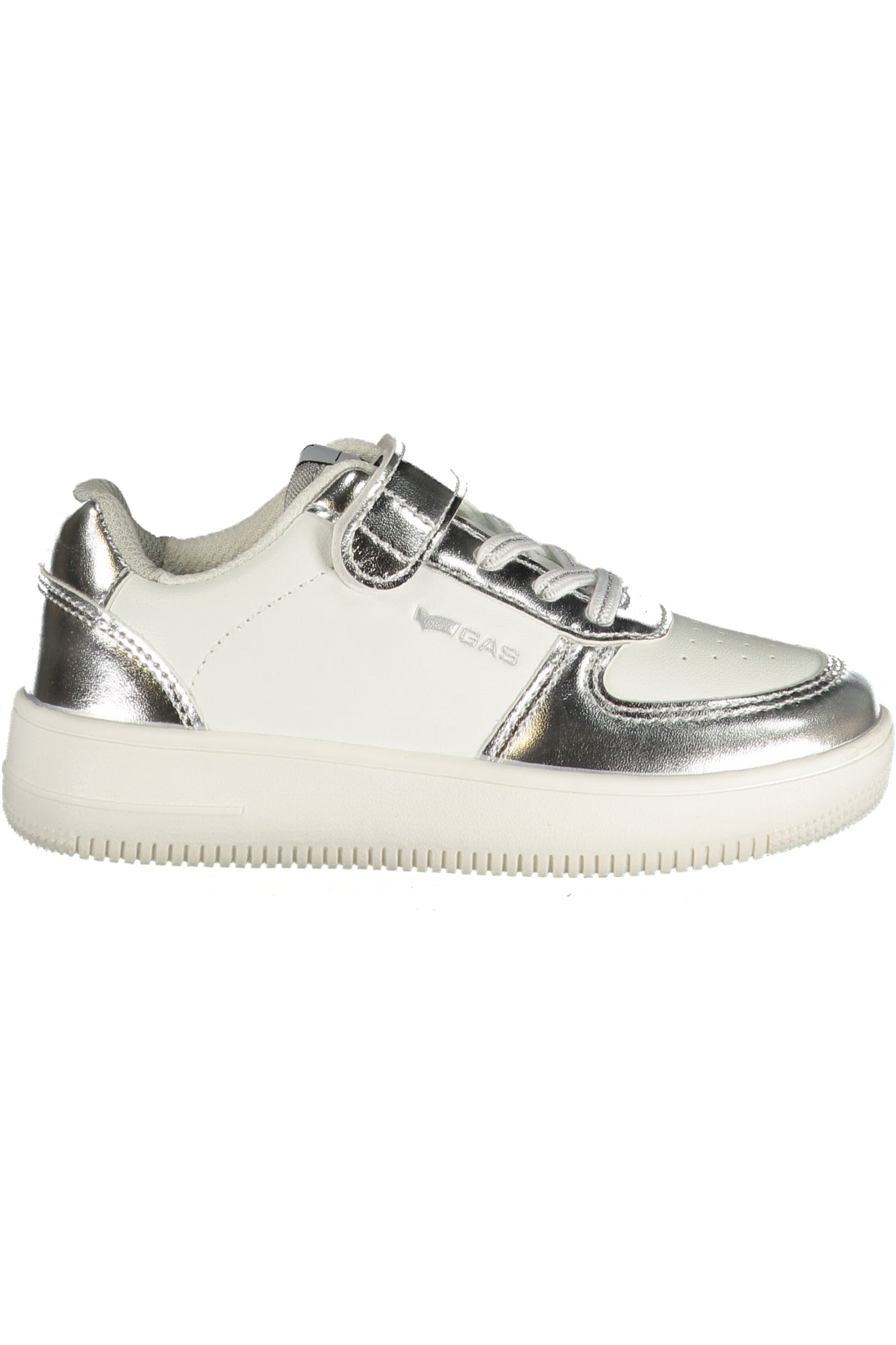 GAS Kinder Sneaker – Sportschuh mit Klettverschluss Weiß