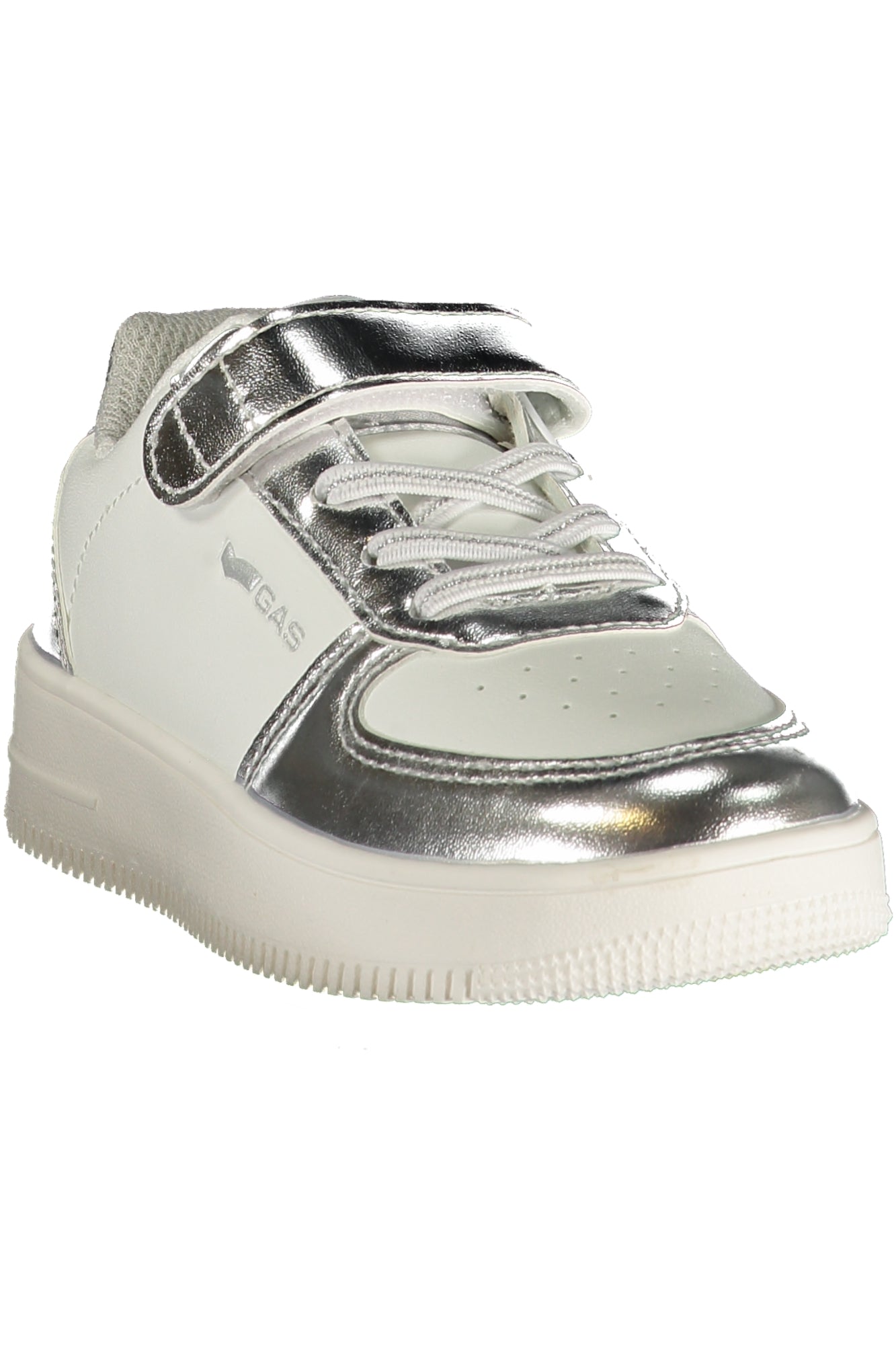 GAS Kinder Sneaker – Sportschuh mit Klettverschluss Weiß