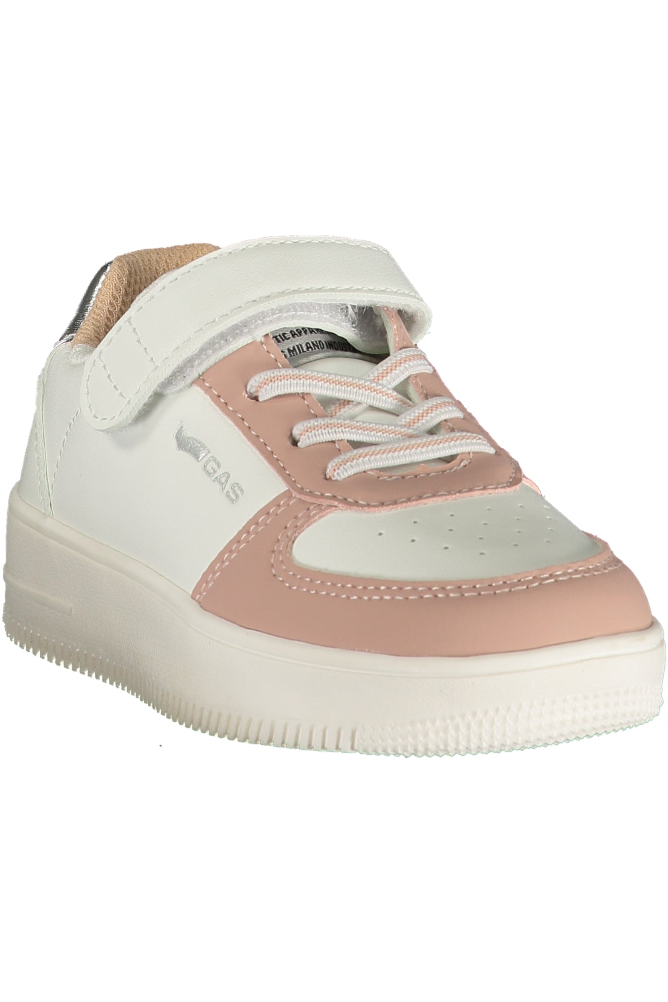 GAS Kinder Sneaker – Sportschuh mit Klettverschluss Weiß