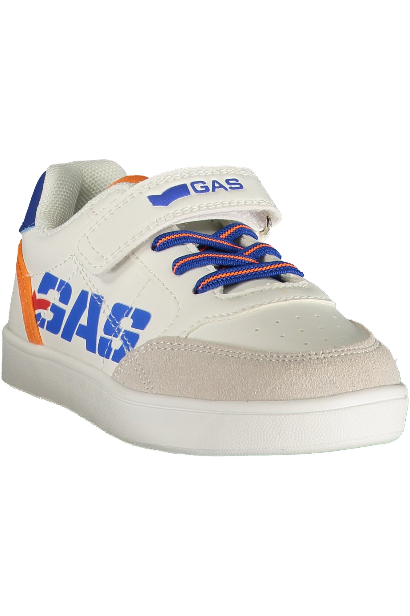 GAS Kinder Sneaker – Sportschuh mit Klettverschluss Weiß